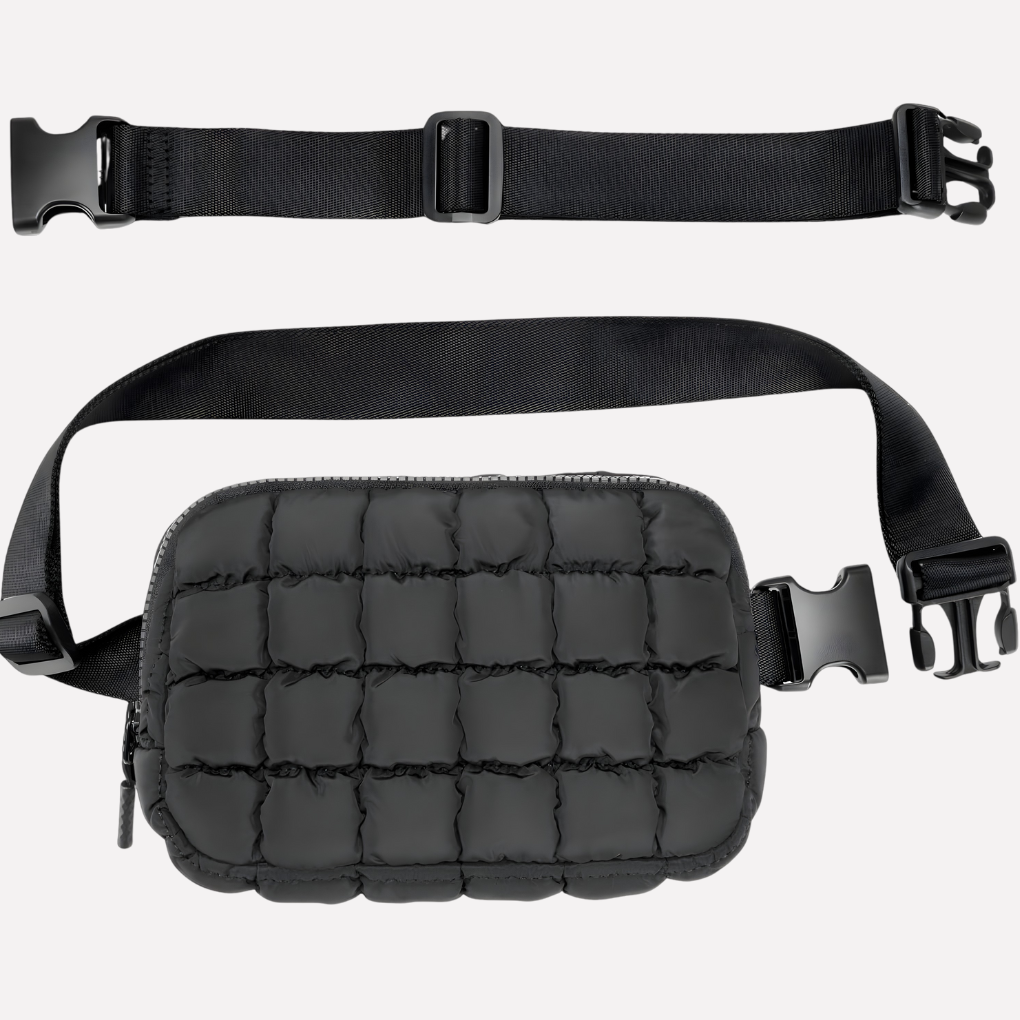 Gequilte Mini Tas met Extra-Lange Riem