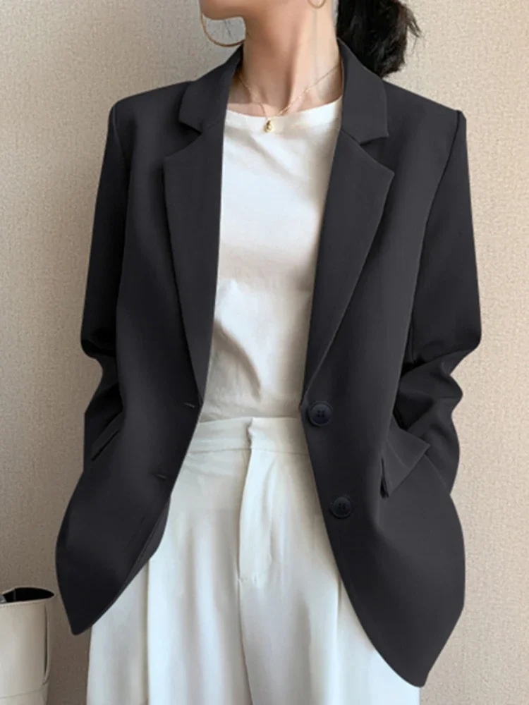 Vintara - Blazer Met Dubbele Knopen dames vrouwenpak damespak werkkleding nette kleding net pak