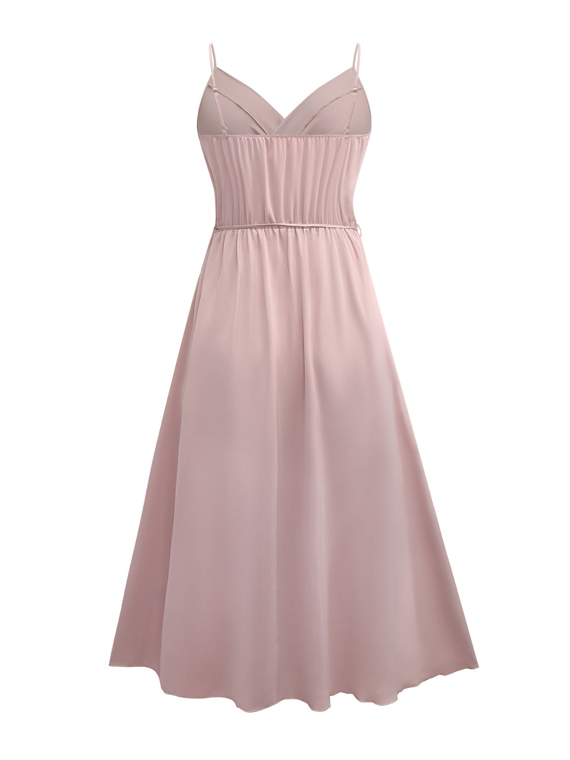 Mouwloze midi-jurk met split voor dames