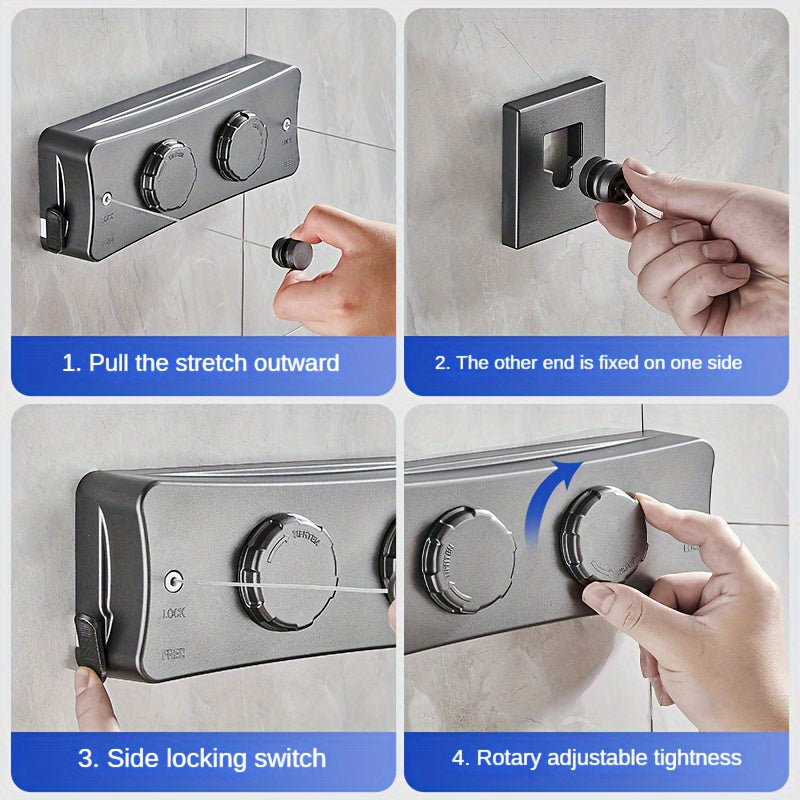 Dubbel Opvouwbaar Droogrek – Compact en Sterk