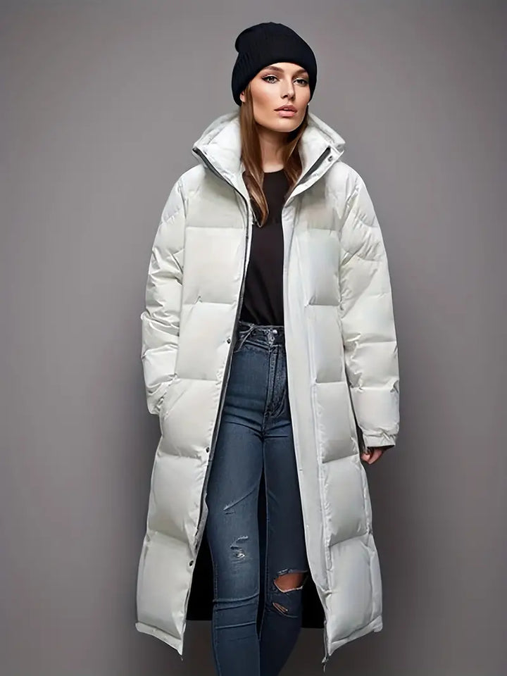Parka Pufferjas lang Voor Dames - Leona