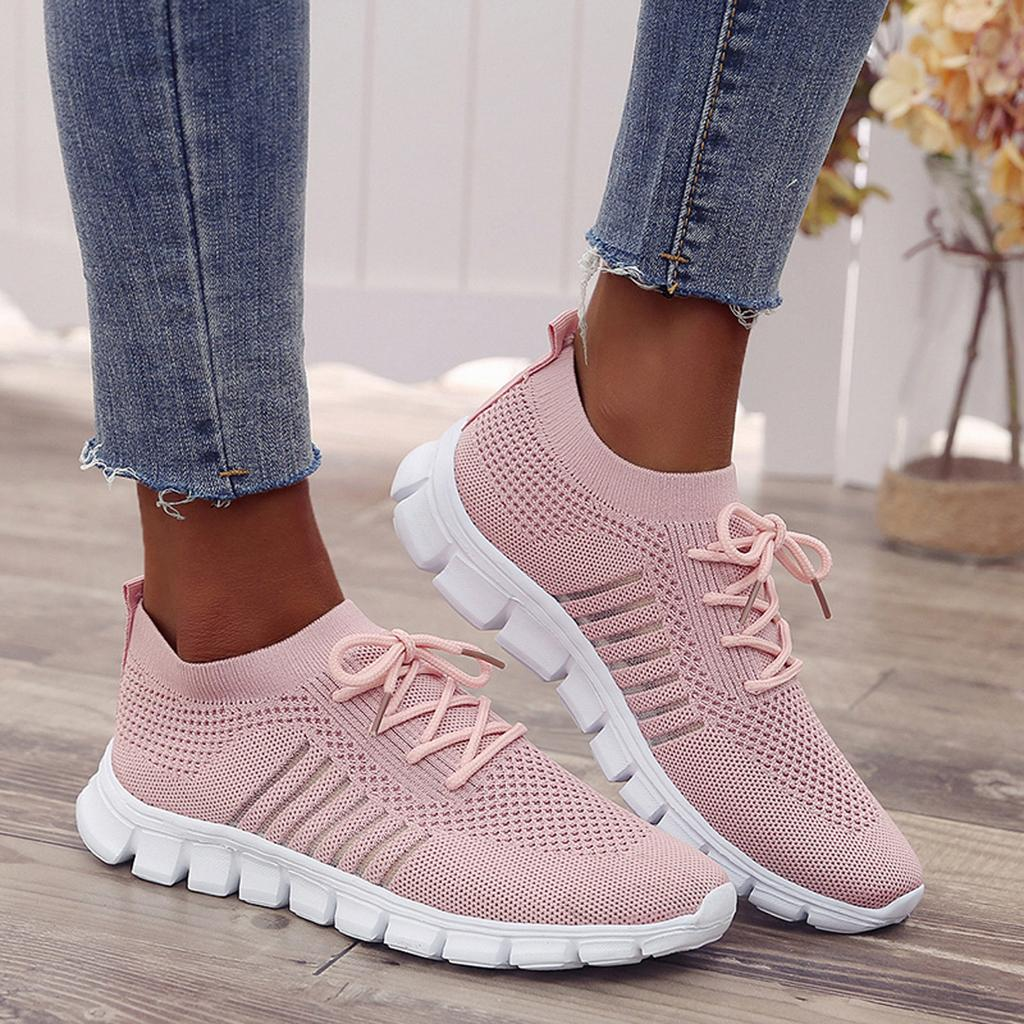 Levendige Mesh Sneakers Voor Dames