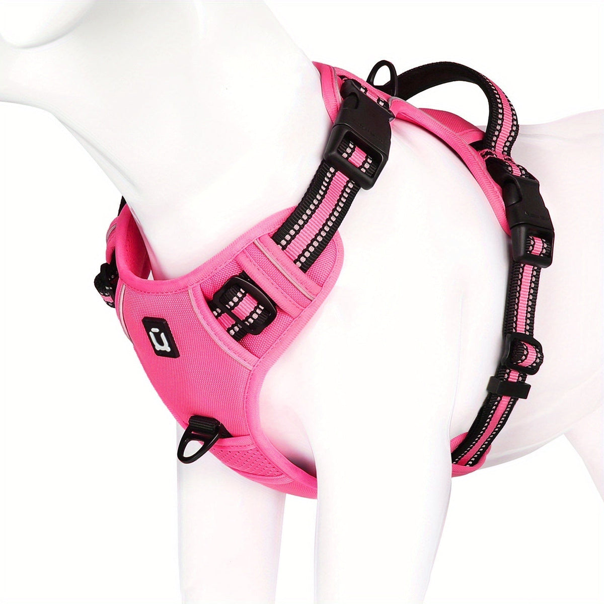 Reflecterend Anti-Trek Tuigje voor Honden – Gemakkelijk Wandelen en Trainen met Handvat