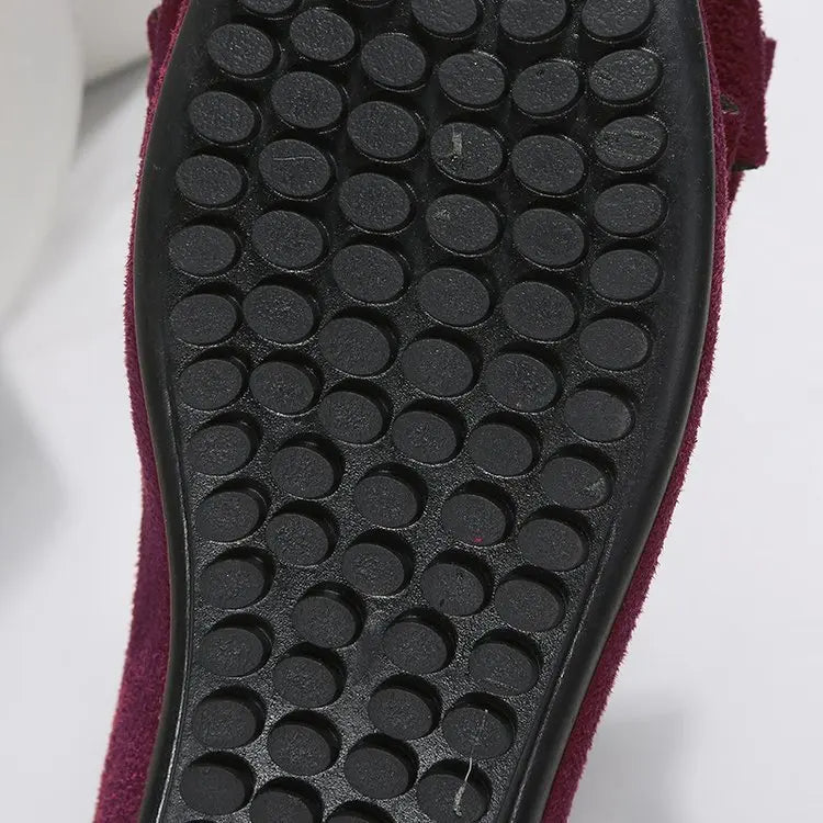Dames Slip-On Platforms met Strikdetail