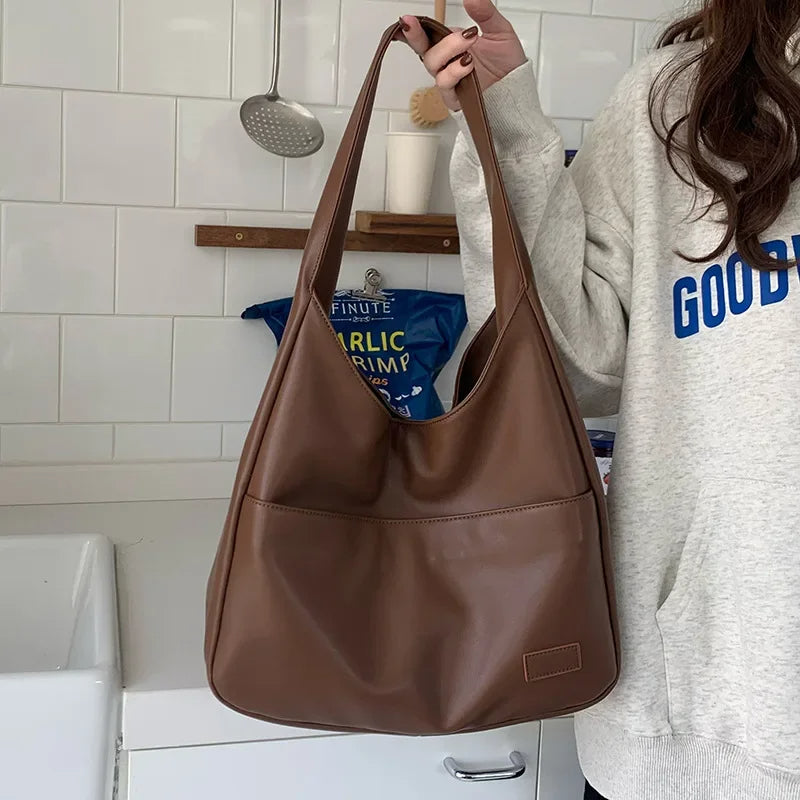Vintage Hobo Schoudertas met Grote Capaciteit