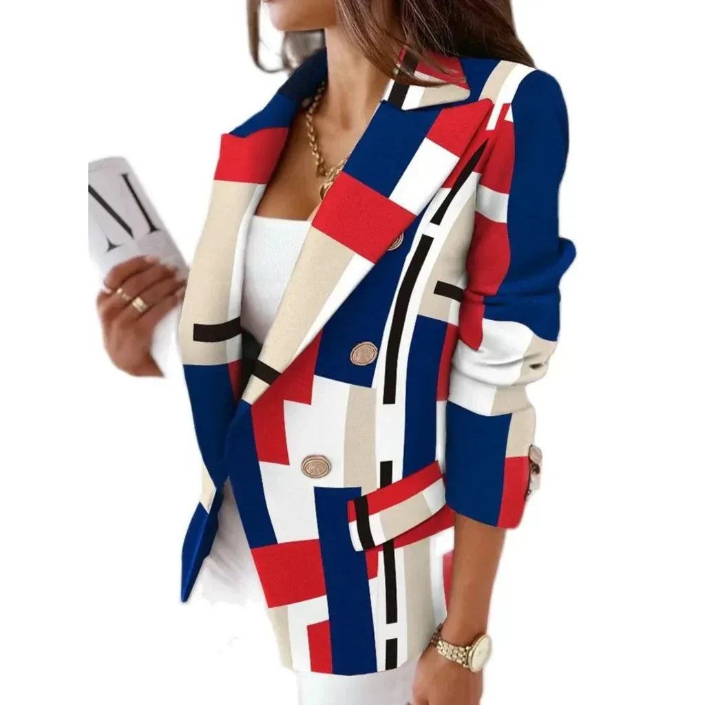 Damesblazer met Wendekraag