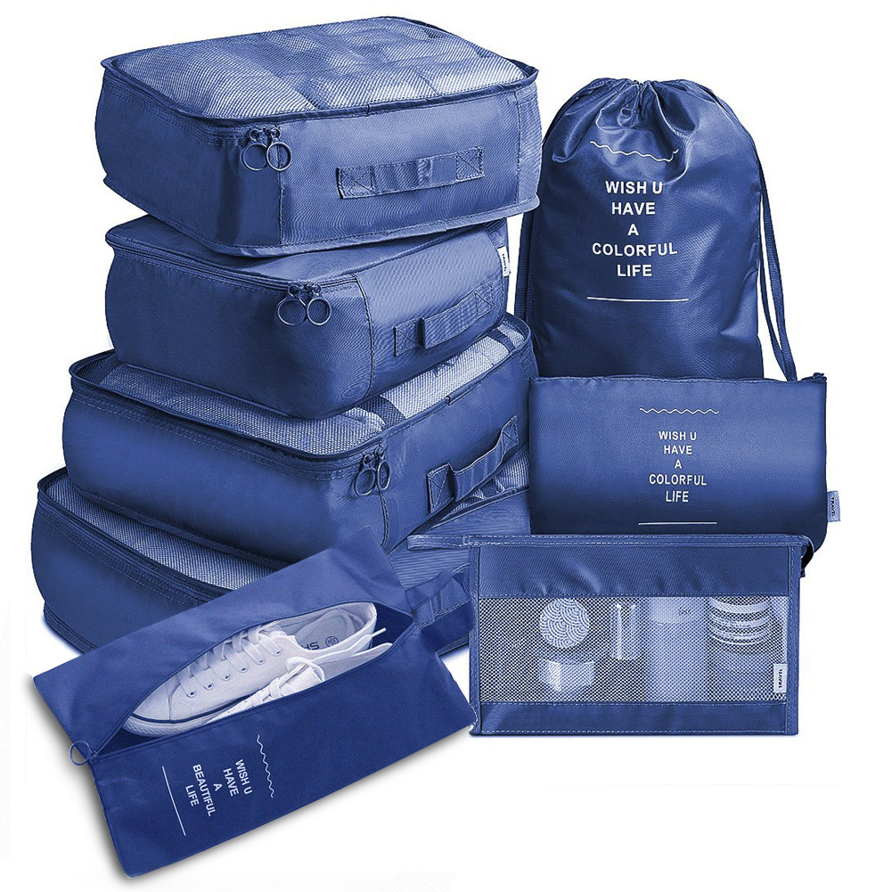 8-Delige Organizer Set voor Reizen en Bagage