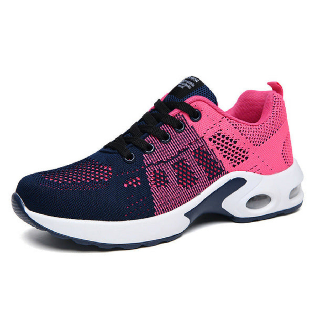 Lichte orthopedische damessneakers met ademend mesh en gevoerde zool