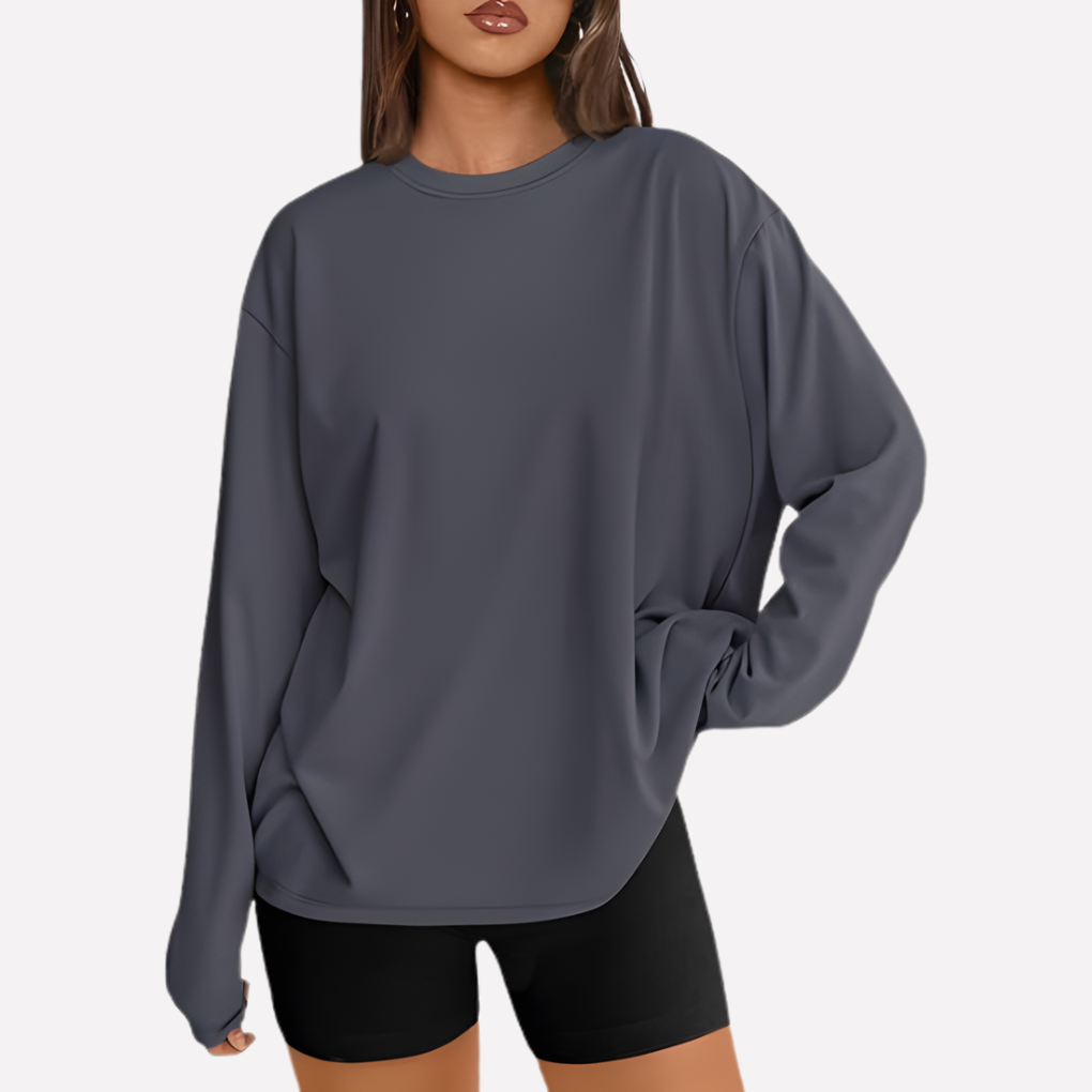 Vrouwen oversized shirt met lange mouwen