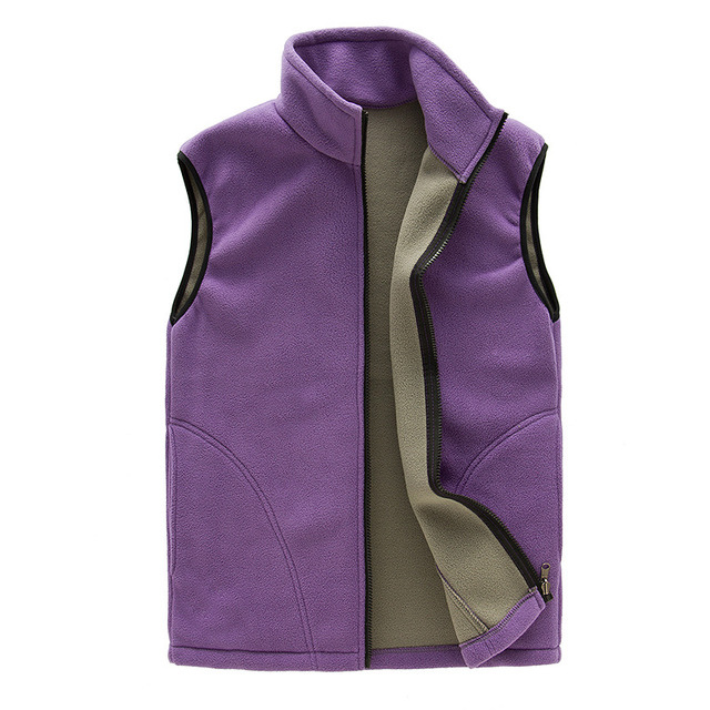Warm Fleece Vest Bodywarmer Dames, Zachte Stof Met Ritssluiting & Kraag comfortabel winter tussenjas vest dames vrouwen