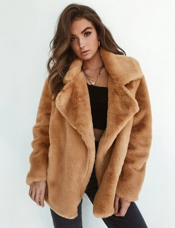Luxe warme teddy Winterjas Voor Dames - Jaxy