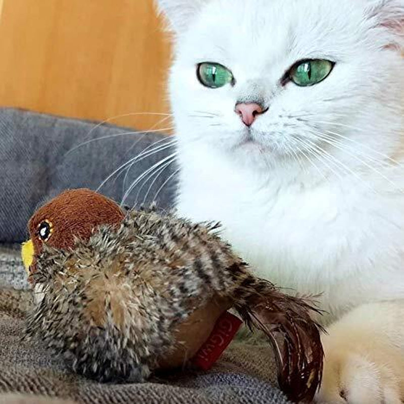Decoratieve vogel met tjilpgeluid