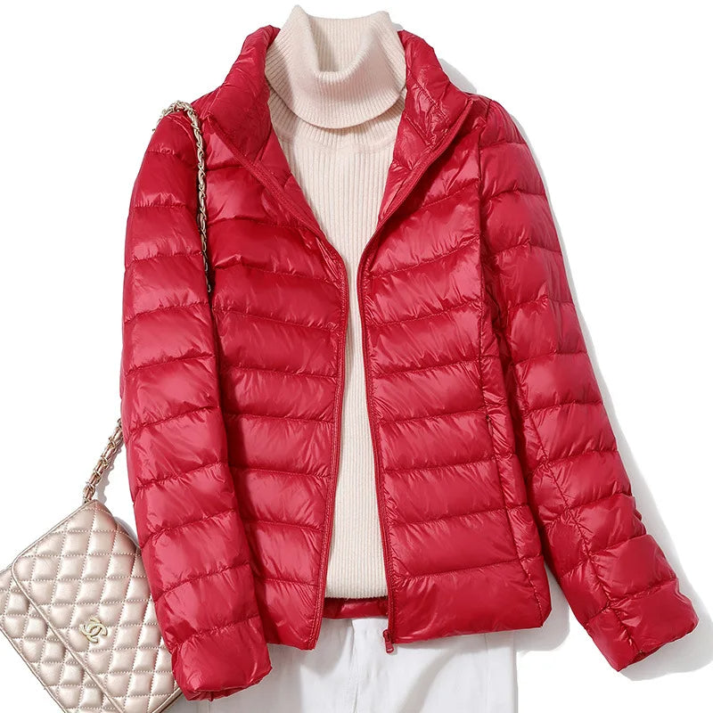 Dames Ultralichte Donsjacket met Slanke Pasvorm