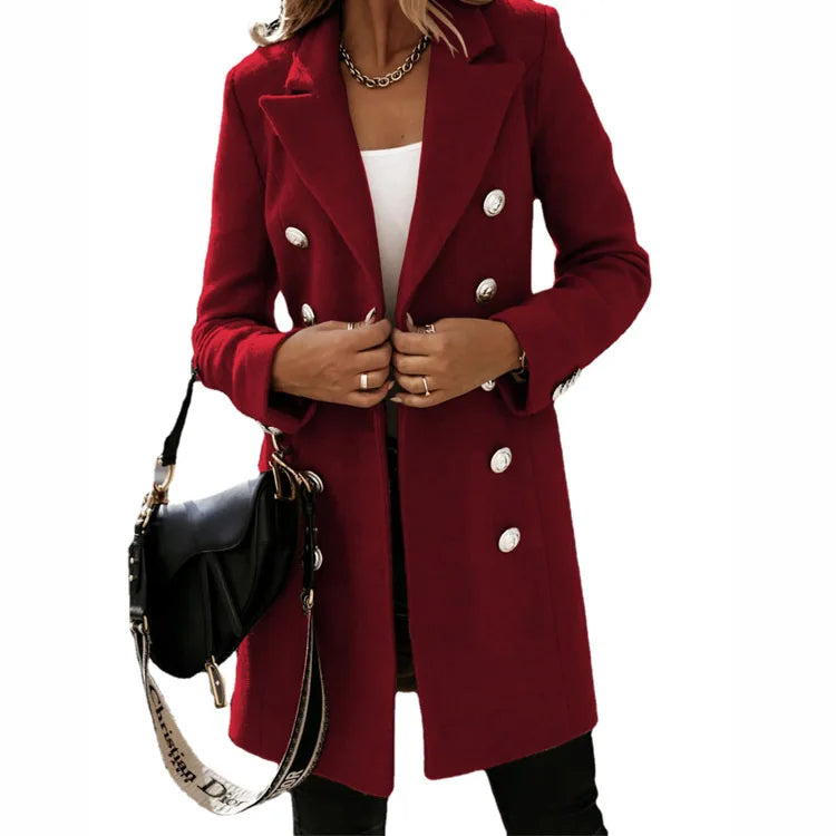 LuxeWool – Lange Manteljas Dames