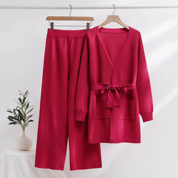 Comfortabele Gebreide Loungewear Set Voor Dames, 2-Delig - Zara