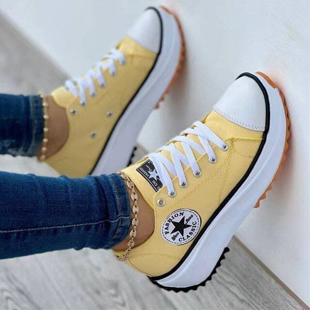 Sneakers met schokabsorberende zool