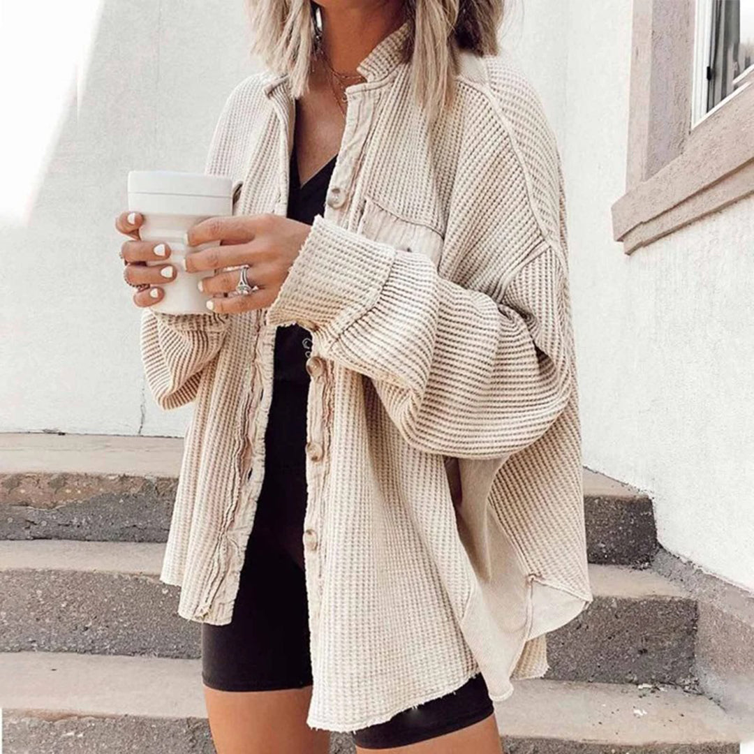 Oversized gebreid vest voor dames