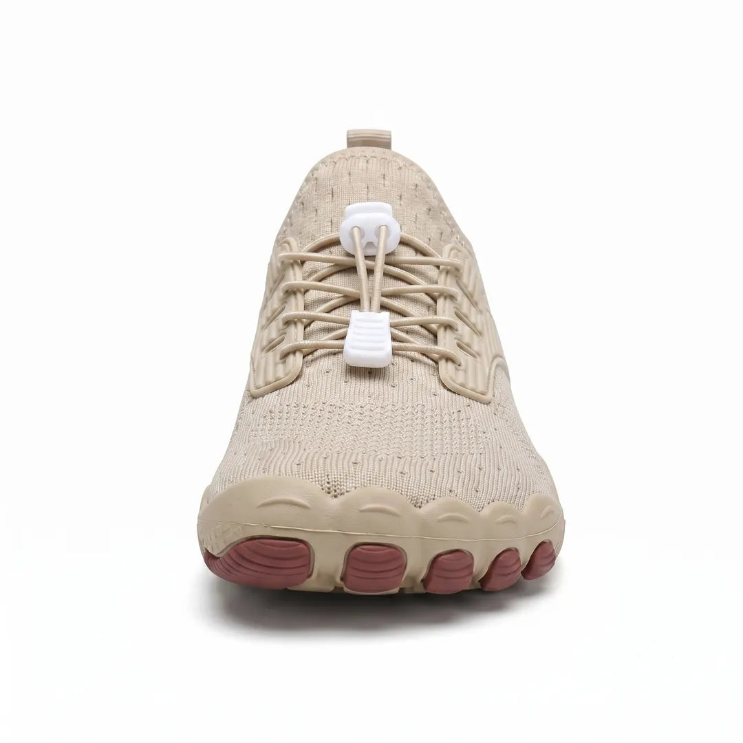 Barefoot sneaker voor dames met brede neus en flexibele zool