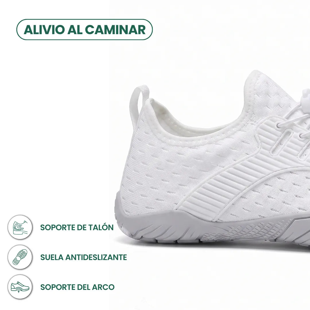 Barefoot sneaker voor dames met brede neus en flexibele zool