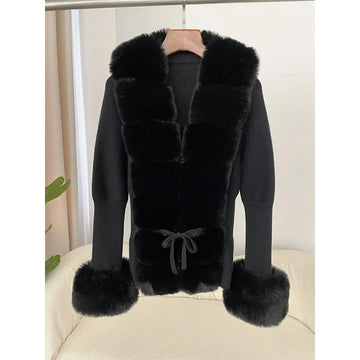 Warme Dames Winterjas Met Kraag Van Imitatiebont - Jasmin