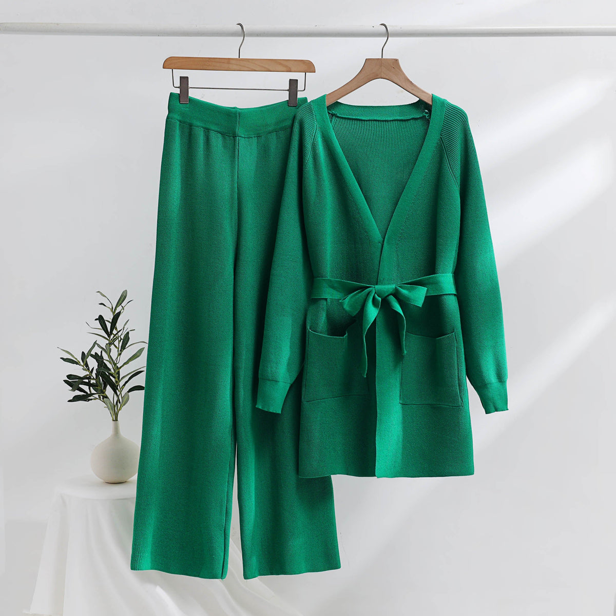 Comfortabele Gebreide Loungewear Set Voor Dames, 2-Delig - Zara