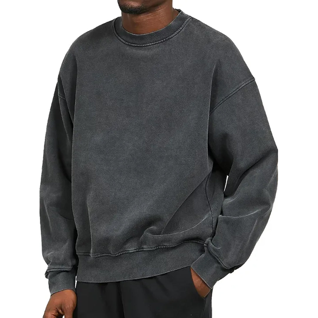 Comfortabele Washed Heren Sweater - Fours