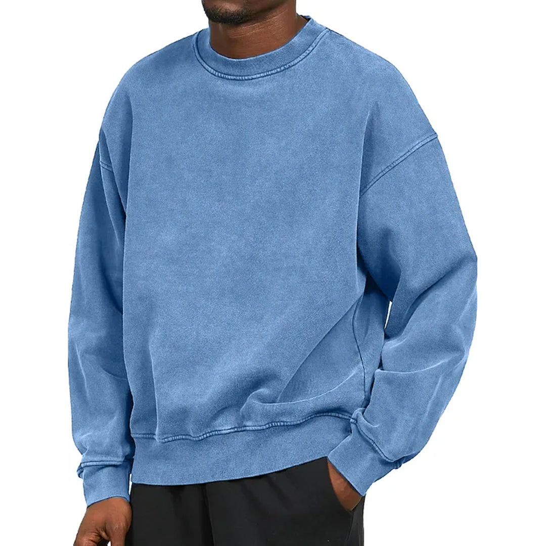 Comfortabele Washed Heren Sweater - Fours