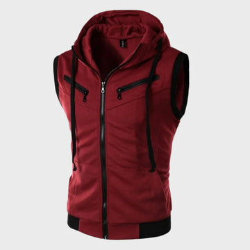 Mouwloos Vest met Capuchon Heren