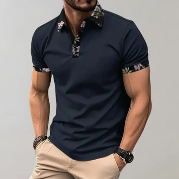 Poloshirt met korte mouwen en klassieke pasvorm voor heren