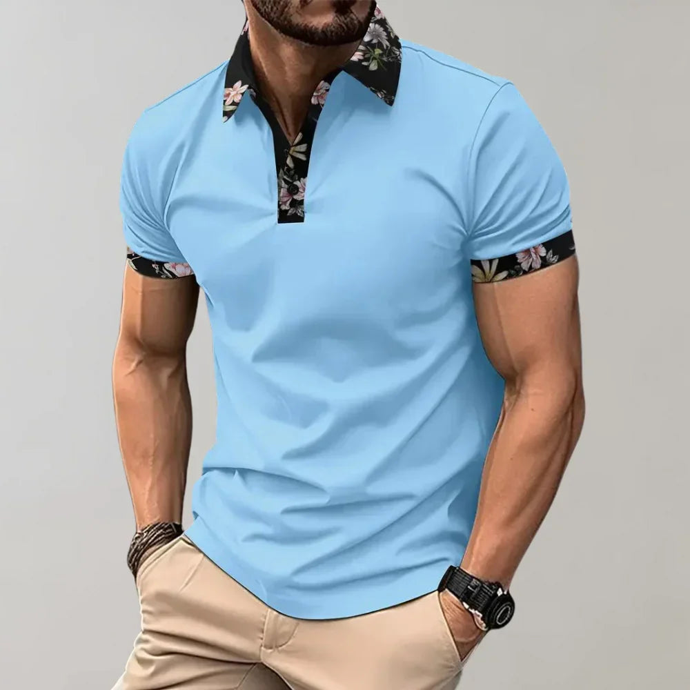 Poloshirt met korte mouwen en klassieke pasvorm voor heren