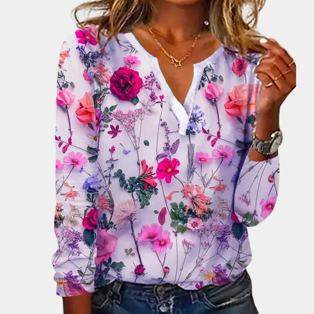 Maelle – Casual Gebloemde Blouse Dames
