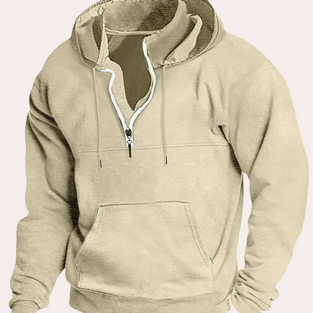 Katoenen sweatshirt met capuchon voor heren