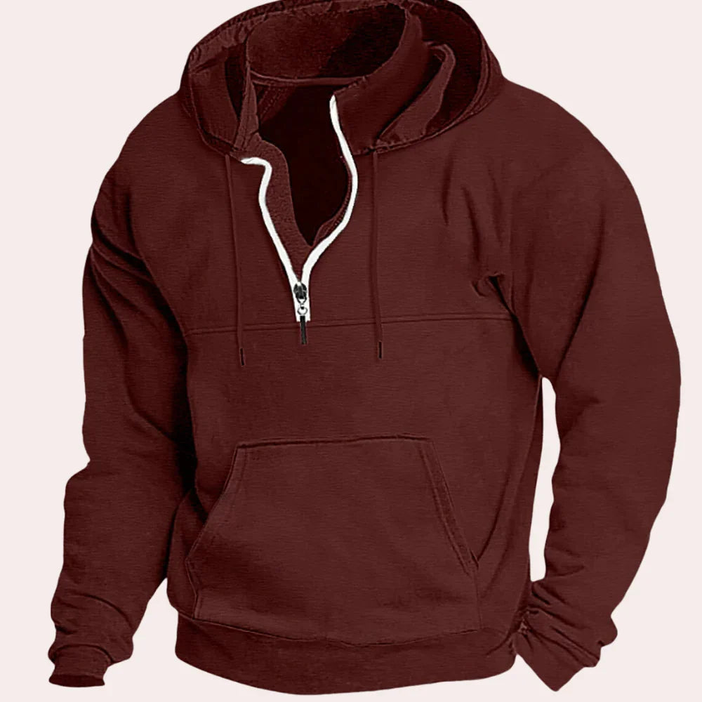 Katoenen sweatshirt met capuchon voor heren