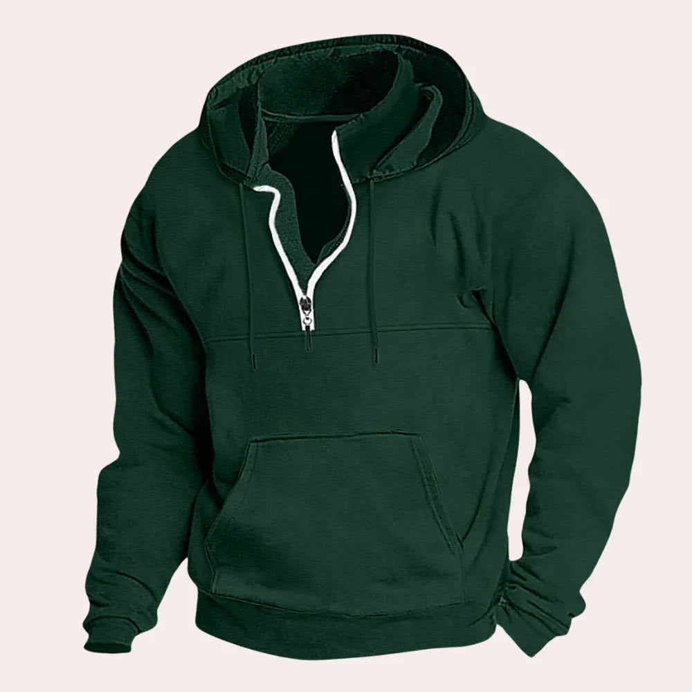 Katoenen sweatshirt met capuchon voor heren