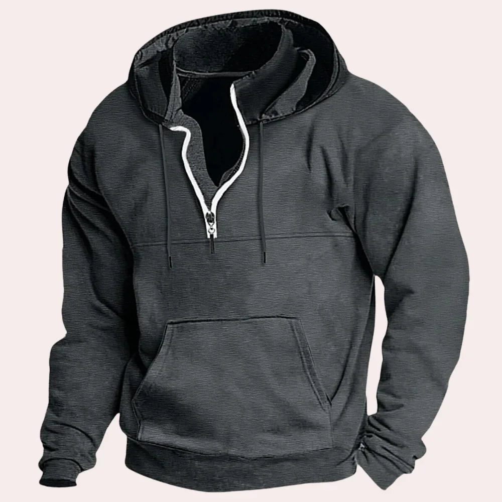 Katoenen sweatshirt met capuchon voor heren