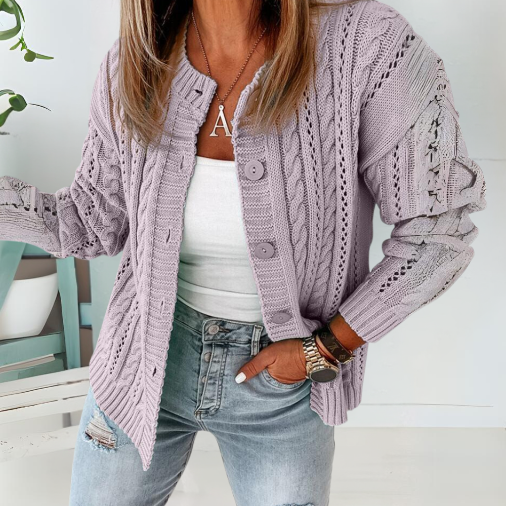 Comfortabel Gebreid Vest Voor Dames - Nora