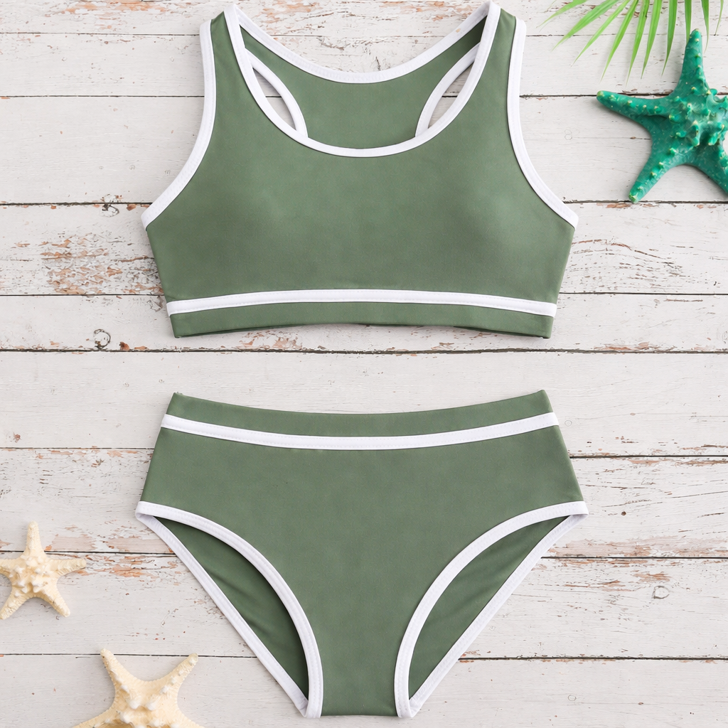 Bikiniset voor meisjes met gekruiste rug