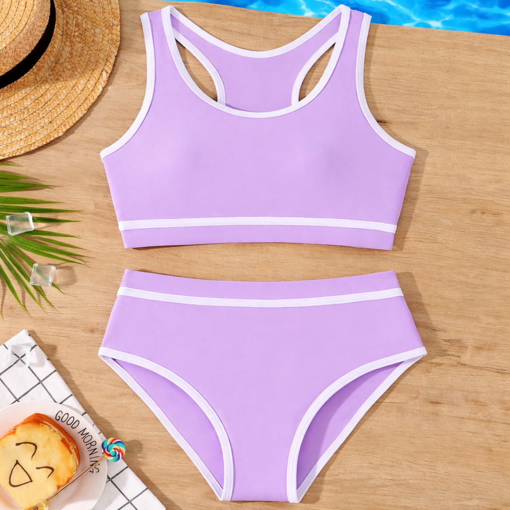 Bikiniset voor meisjes met gekruiste rug
