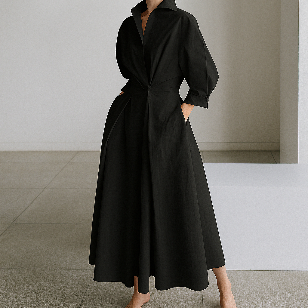 Elegante, vloeiende maxi-jurk voor dames