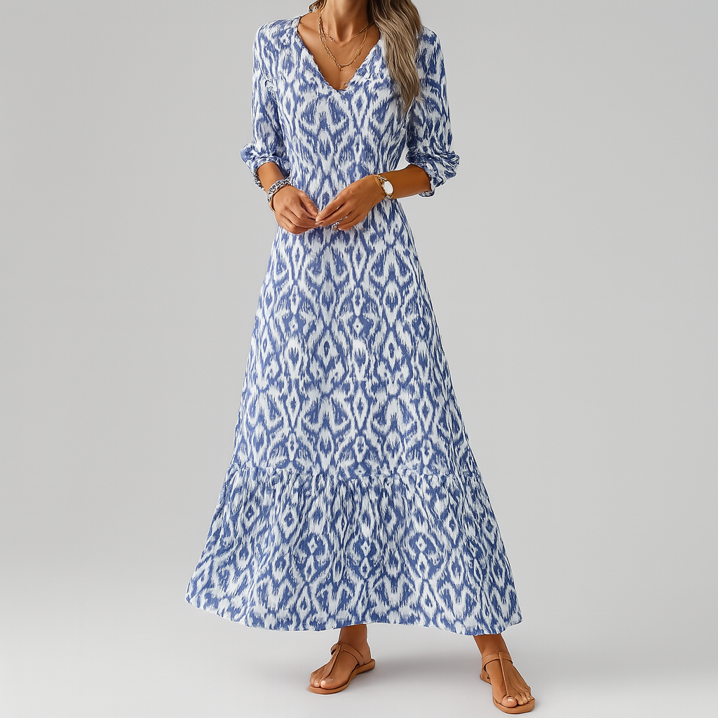 Relaxte maxi-jurk voor dames