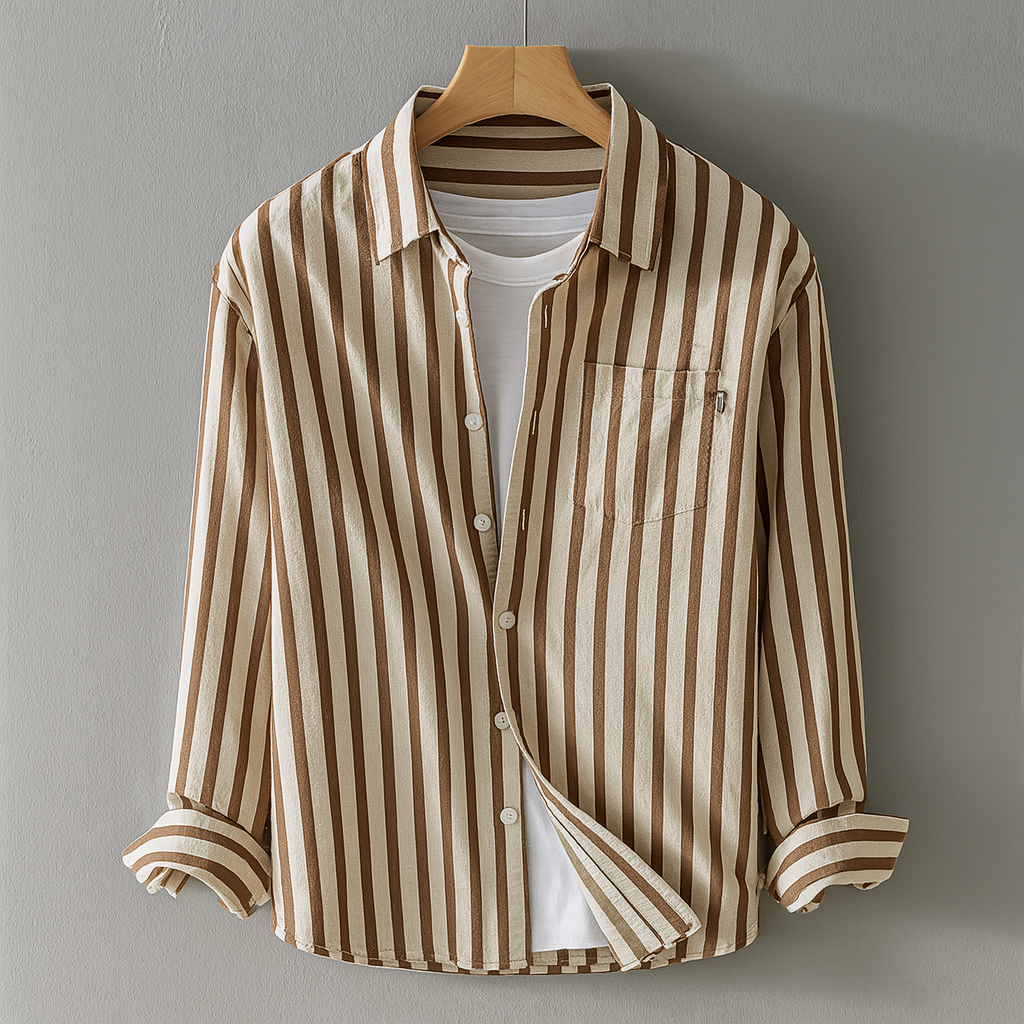 Comfortabele blouse met lange mouwen en borstzak
