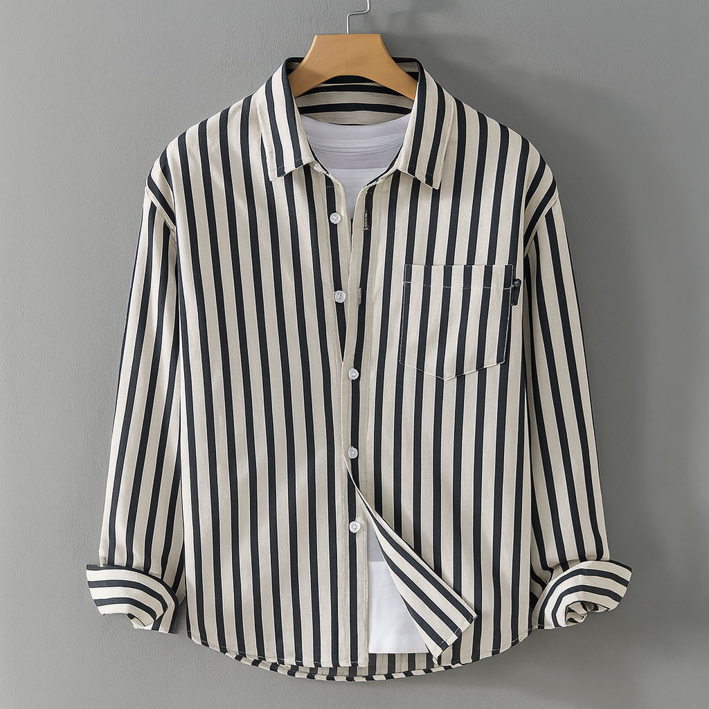 Comfortabele blouse met lange mouwen en borstzak
