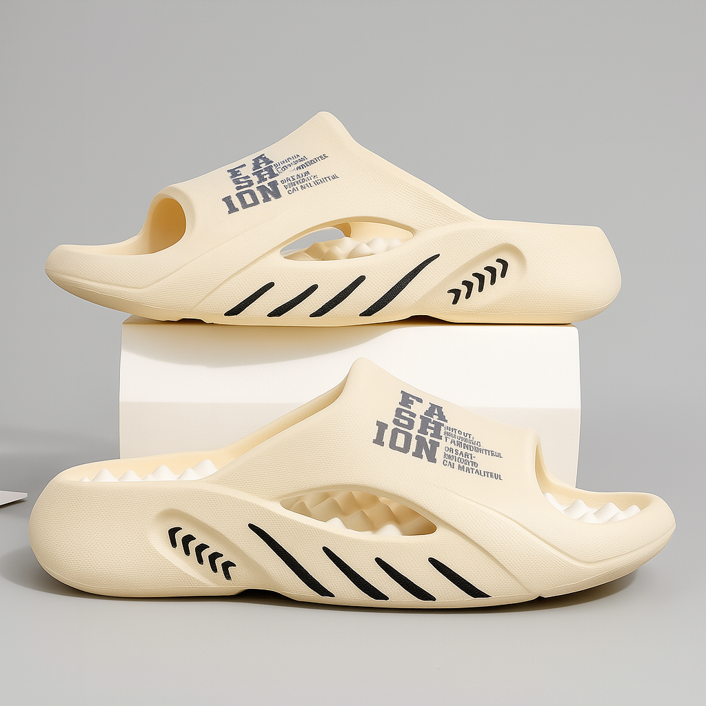 Slippers met gedempt voetbed en antislipzool voor heren