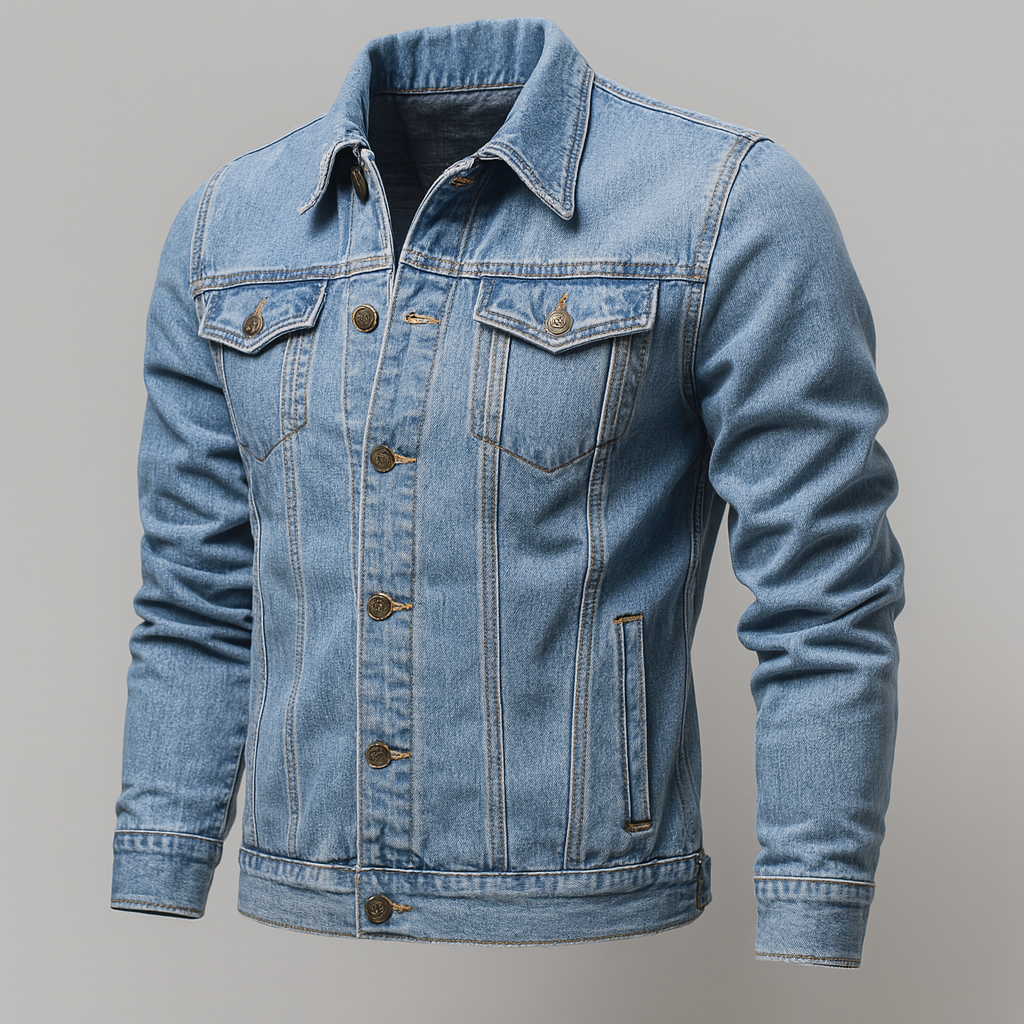 Denim truckerjack voor heren