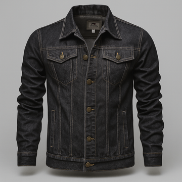 Denim truckerjack voor heren