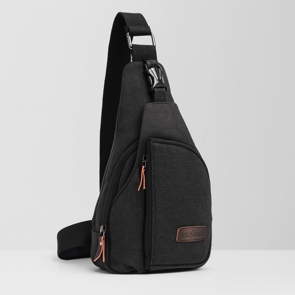 Compacte crossbody-borsttas