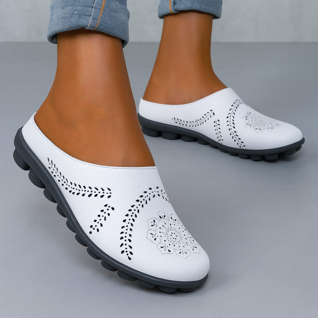 Orthopedische leren sandalen met alledaags comfort