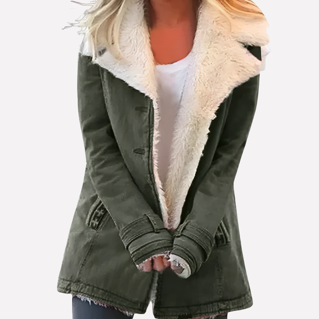 Chique lange winterjas voor dames