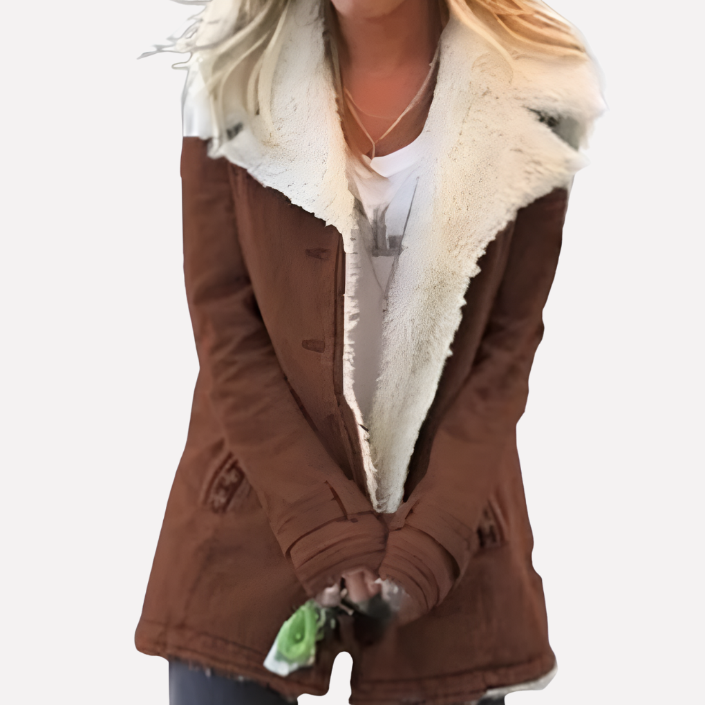 Chique lange winterjas voor dames