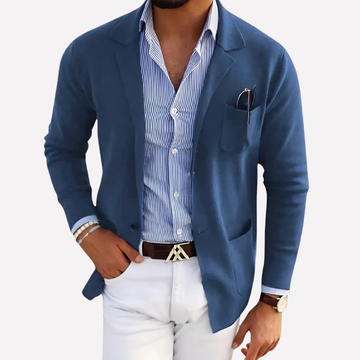 Heren gebreide blazer